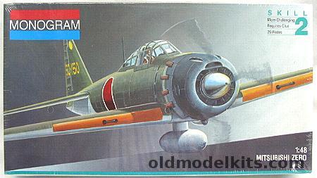 Monogram 1/48 Mitsubishi Zero A6M5, 5222 plastic model kit